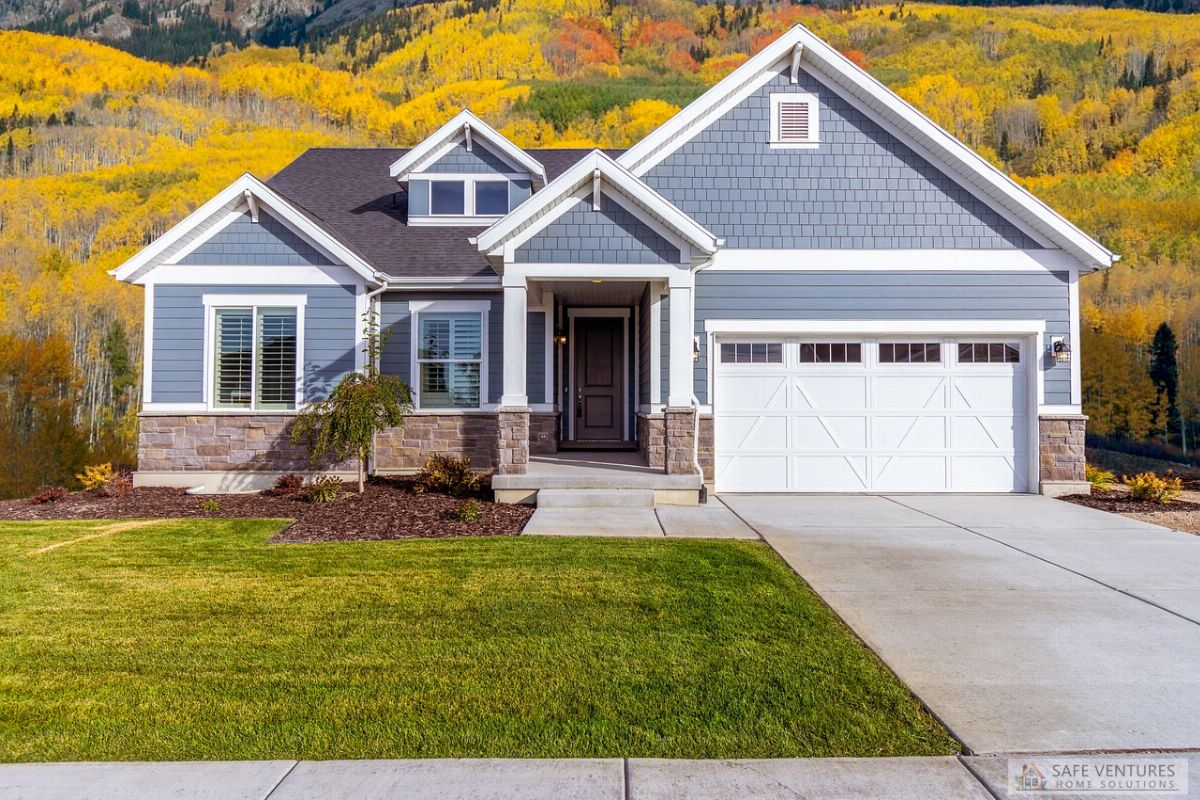 house in mountains